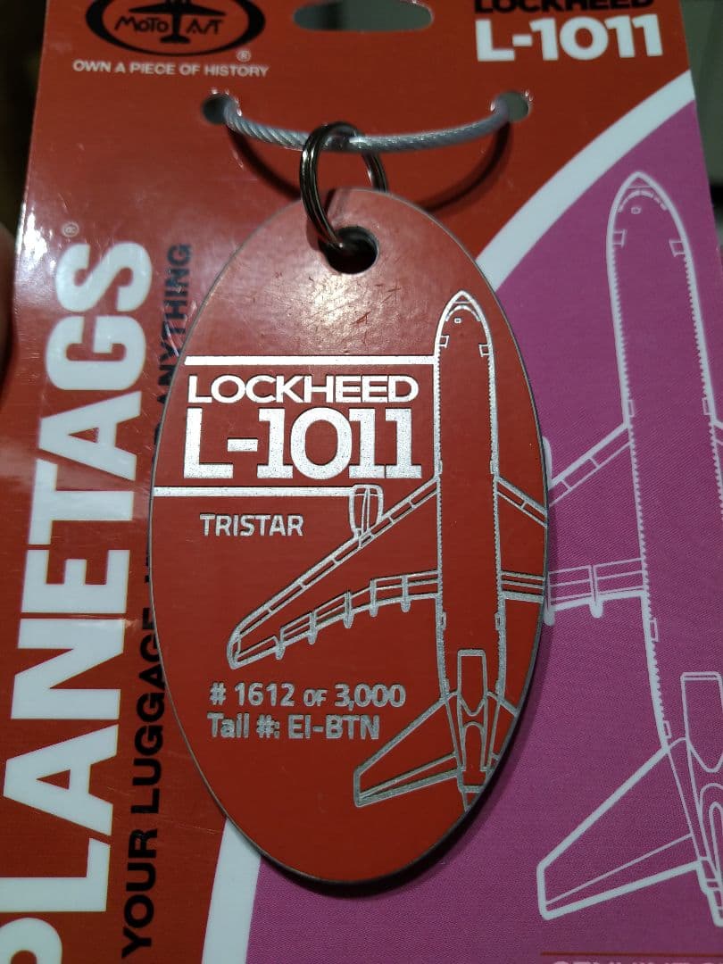 トライスター PLANETAGSフライトタグ L-1011ハワイアン
