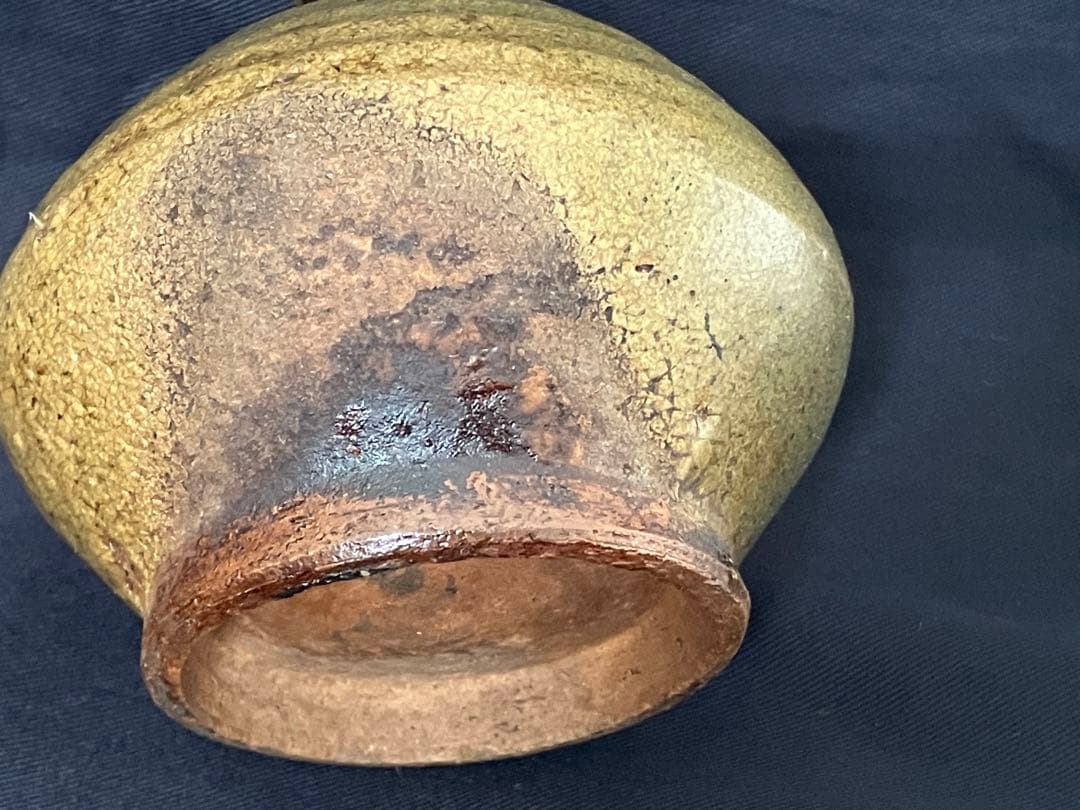 鍛冶丁焼 鍛冶町焼 油壺 一輪挿し アンティーク