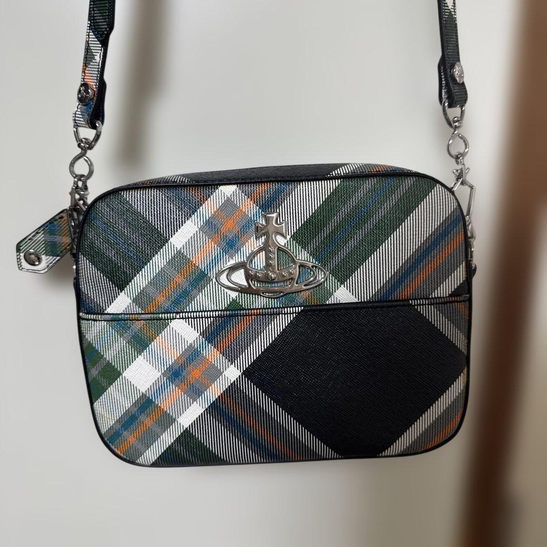 Vivienne Westwood チェック柄ショルダーバッグ