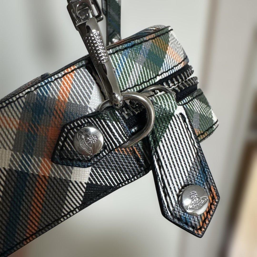 Vivienne Westwood チェック柄ショルダーバッグ