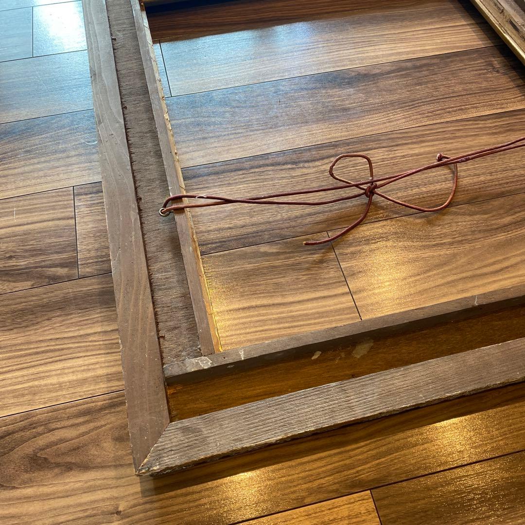 大型木製額縁 アンティーク フレーム