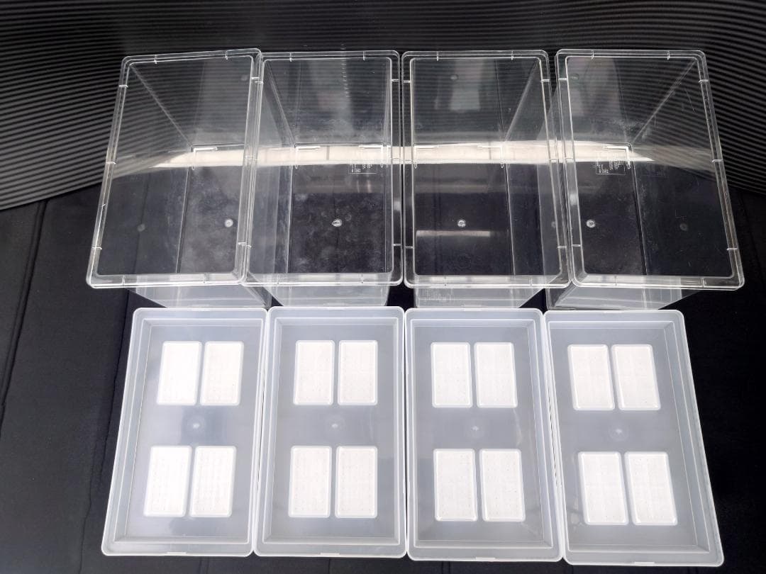 【大輔】飼育ケース　コバエシャッター大４個　中４個　他２個　交換フィルター