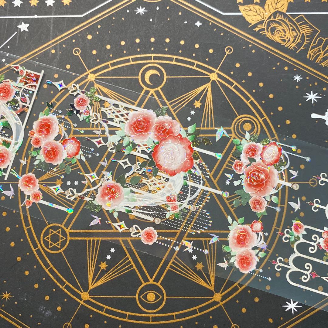 9284】海外 マステ 中古巻 貝殻光マスキングテープ バラ 装飾系 - メルカリ