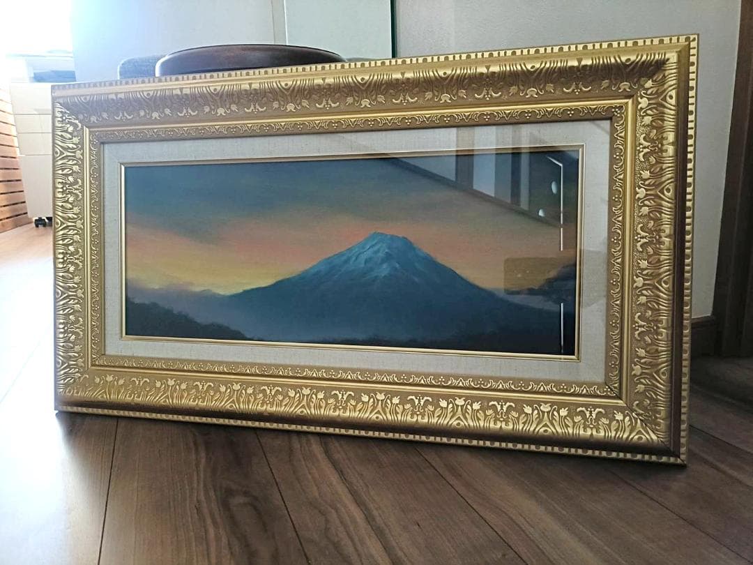 油彩画 / 青富士