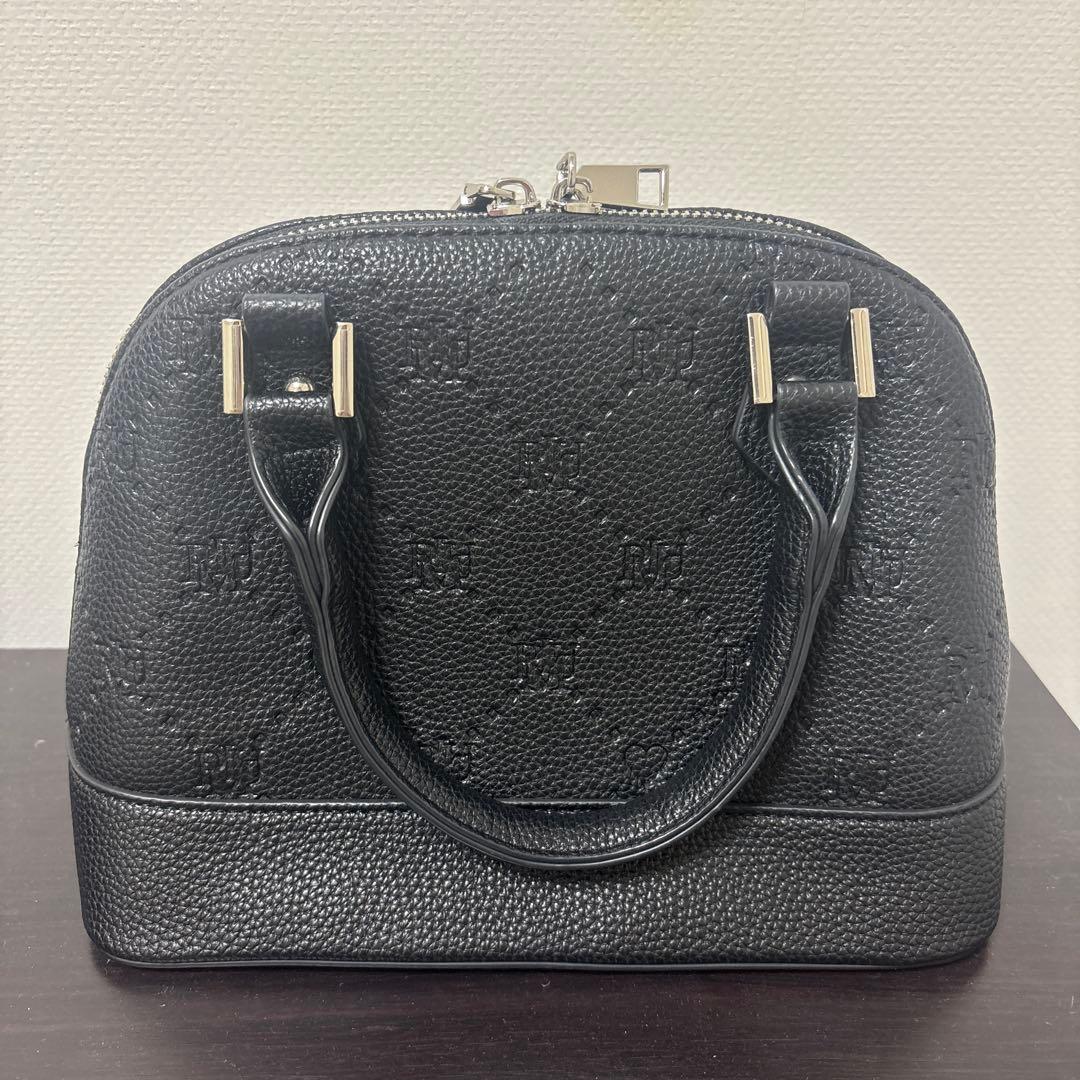 【最終お値下げ‼️】piumビジュー付き モノグラムミニバッグ ピウム