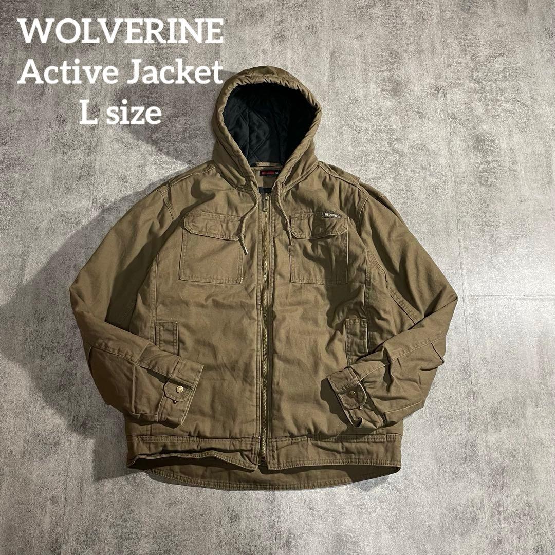 WOLVERINE ウルヴァリン 中綿アクティブジャケットダック生地カーキL WOLVERINE ウルヴァリン 中綿アクティブジャケットダック生地カーキL