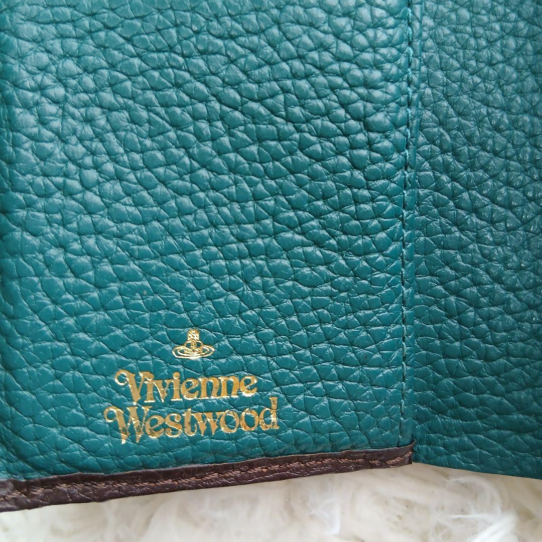 【Vivienne Westwood】希少カラー　ダブルフラップオーブロゴ折財布