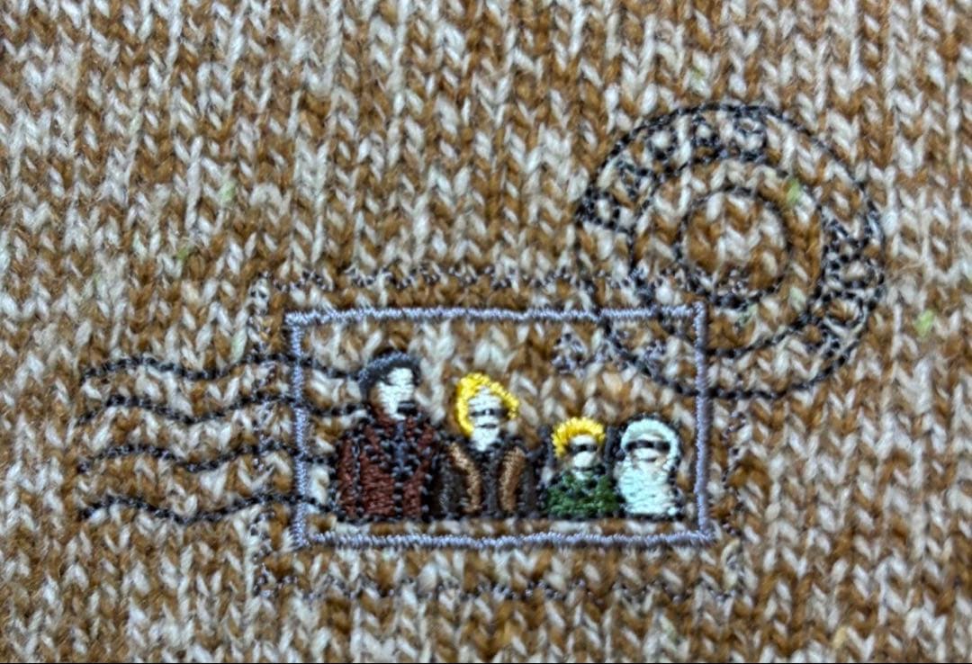 papas パパス ニットジャケット　ウール100％