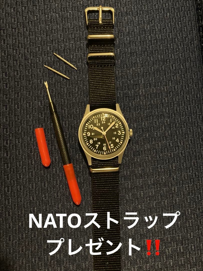 [新品] US ARMY GG-W-113 クォーツ式レプリカ時計