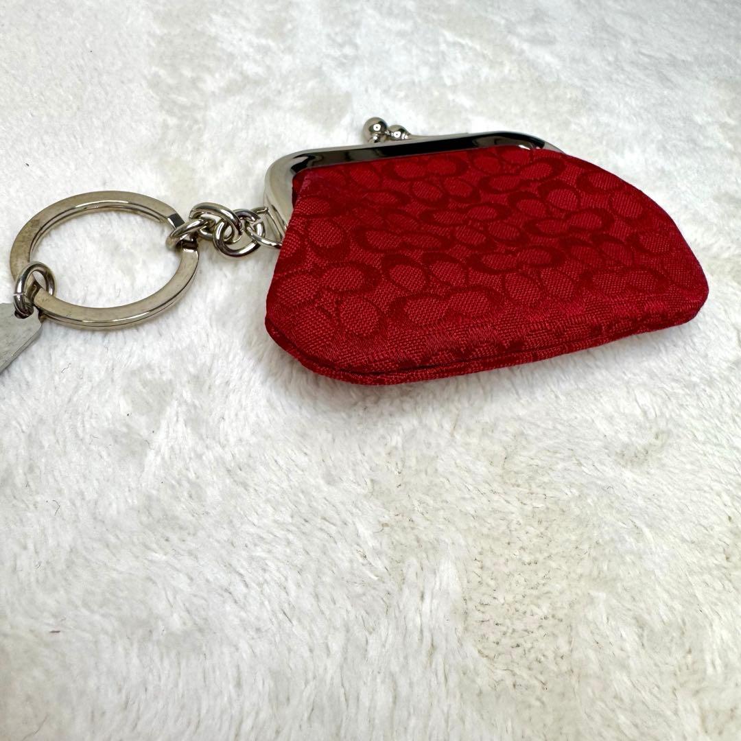 coach シグネチャー　キャンバス　がま口　ケース