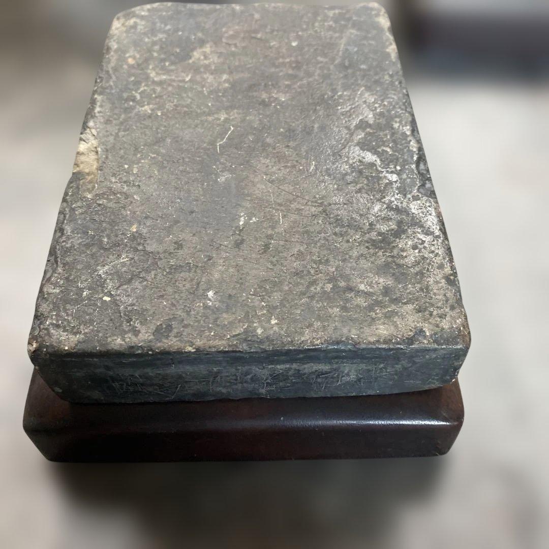 中国硯　端渓　唐木ケース　骨董品　時代物