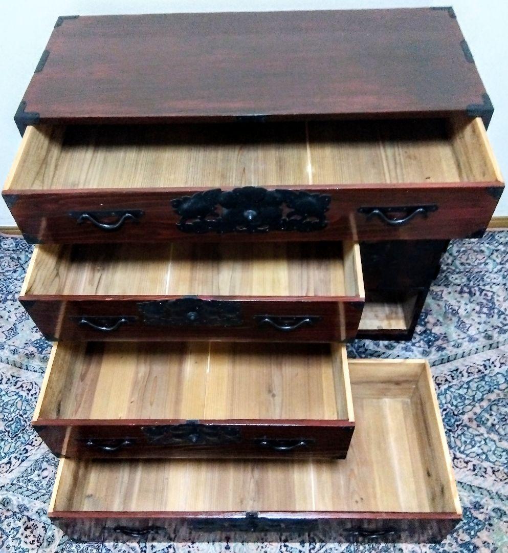 アンティーク】仙台箪笥 時代箪笥 ローチェスト 洋服タンス