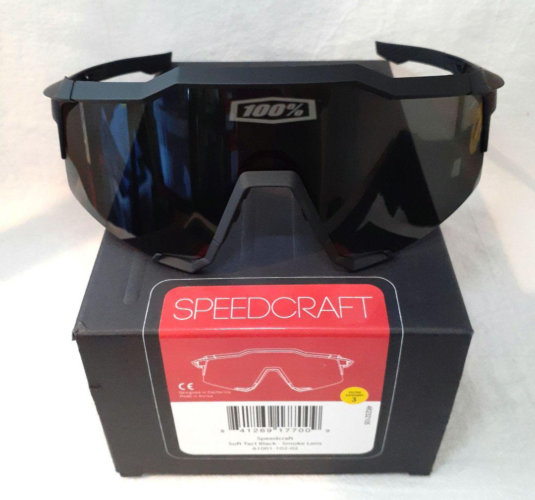 100% SPEEDCRAFT ブラック ワンハンドレッド サングラス