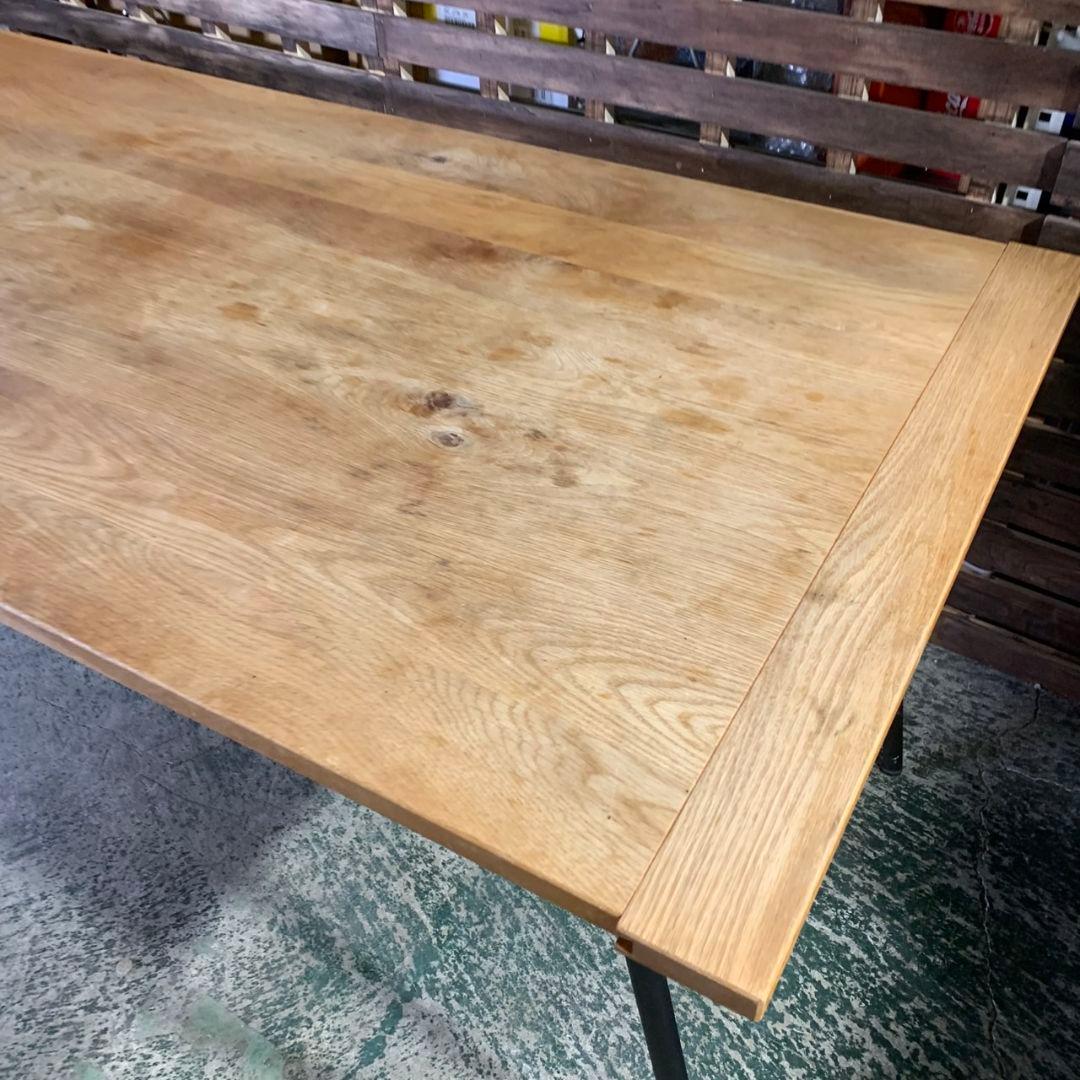 H826\" 現状品 IDEE ダイニングテーブル W1800 無垢材