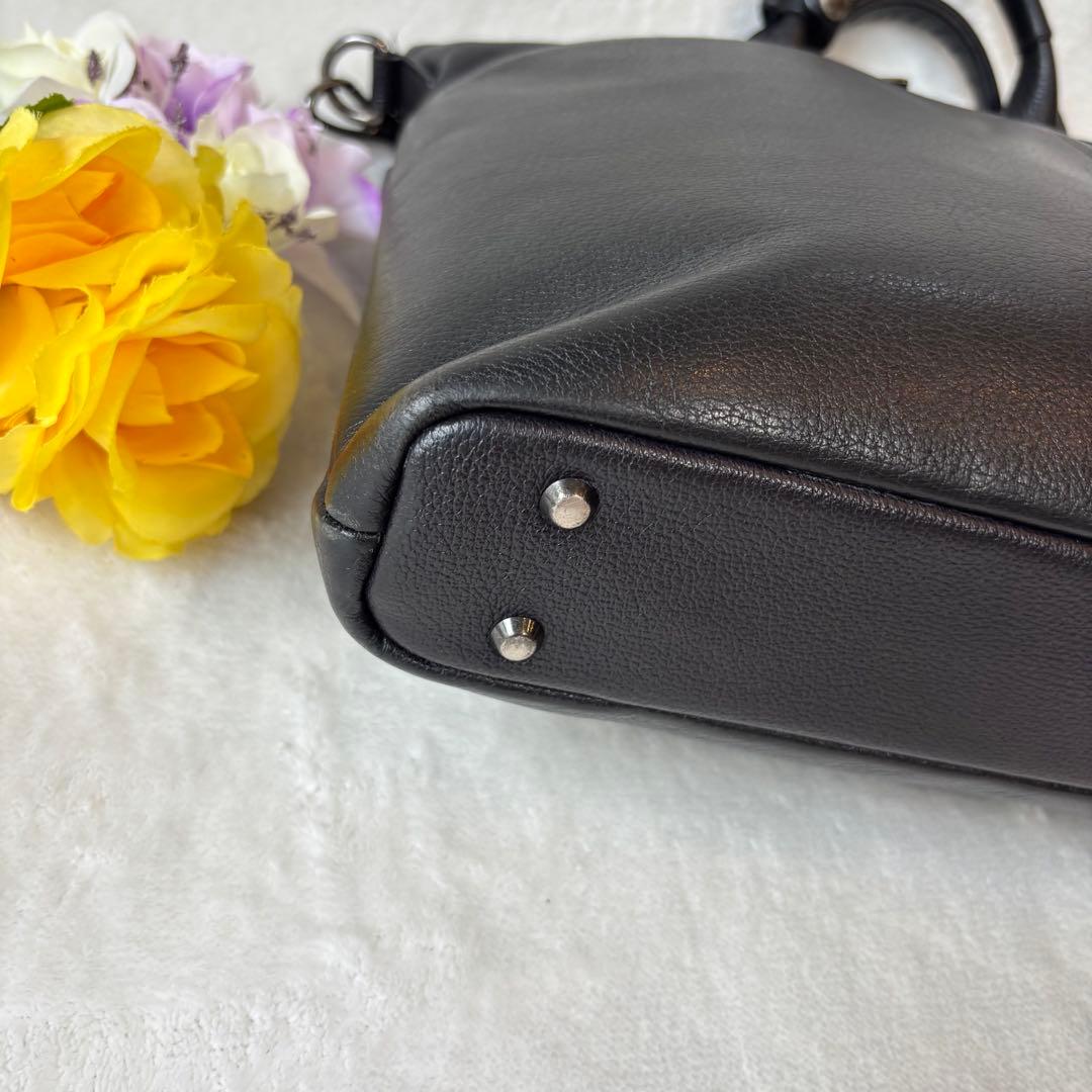 極美品✨バーバリーブラックレーベル BURBERRY レザー ビジネスバッグ