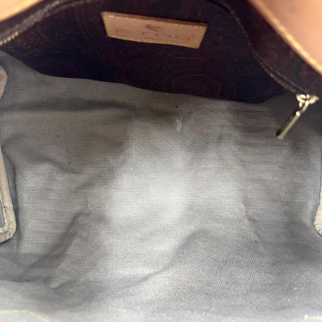 ETRO エトロ ペイズリー ハンドバッグ ミニボストン ゴールド金具