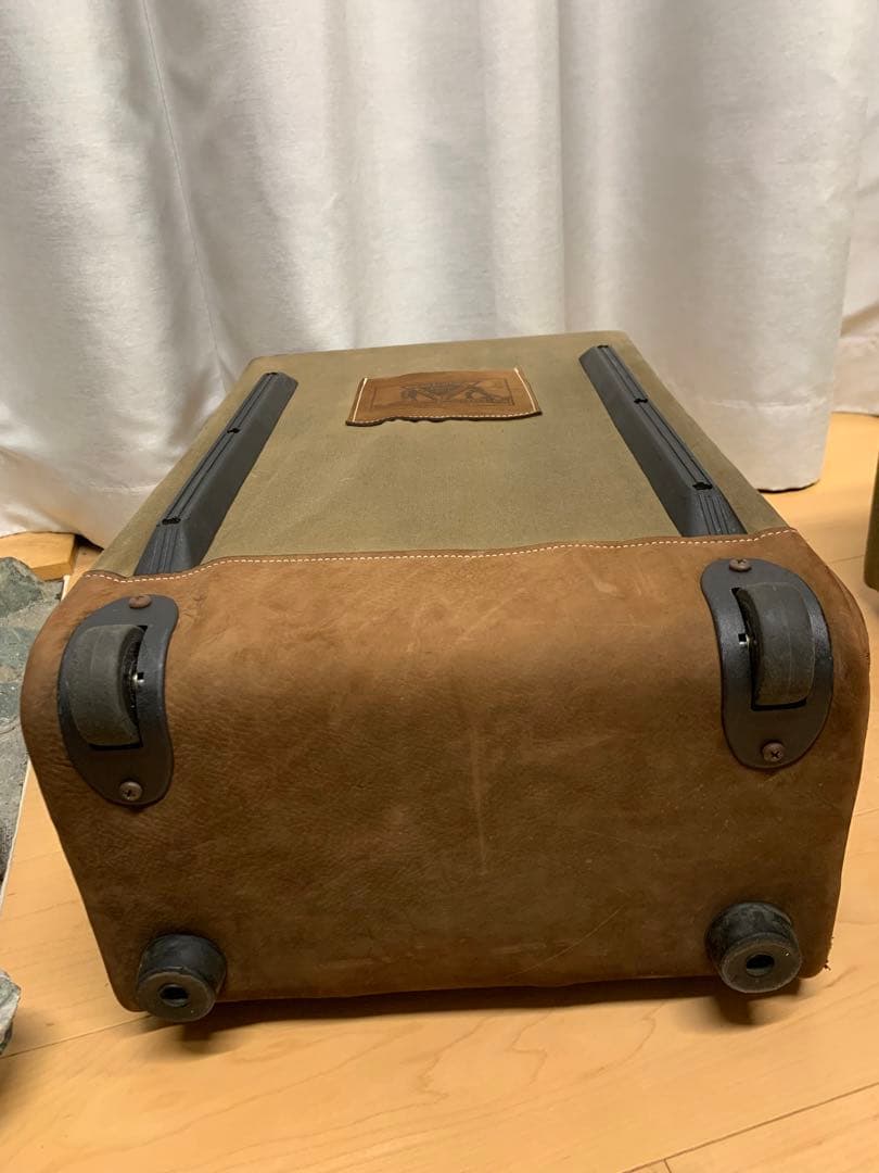 超コレクター 「品質・価値良し・他になし」牛革&綿 キャリーカート 本体 H57