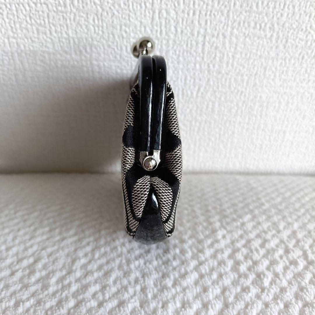 COACH コーチ　シグネチャー　がま口　ケース ブラック　黒