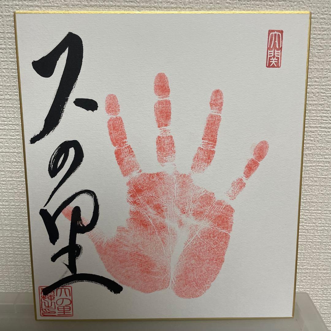 送料無料 大相撲 大の里関 手形・サイン(直筆・肉筆)色紙 - メルカリ