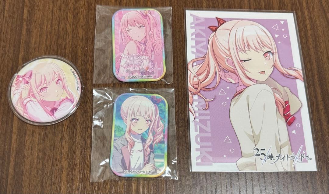 プロセカ 暁山瑞希 缶バッジ3個+ポストカードセット - メルカリ