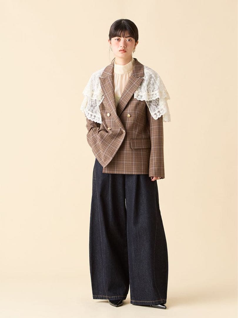 LILYBROWN ヴィンテージライクレースボレロ