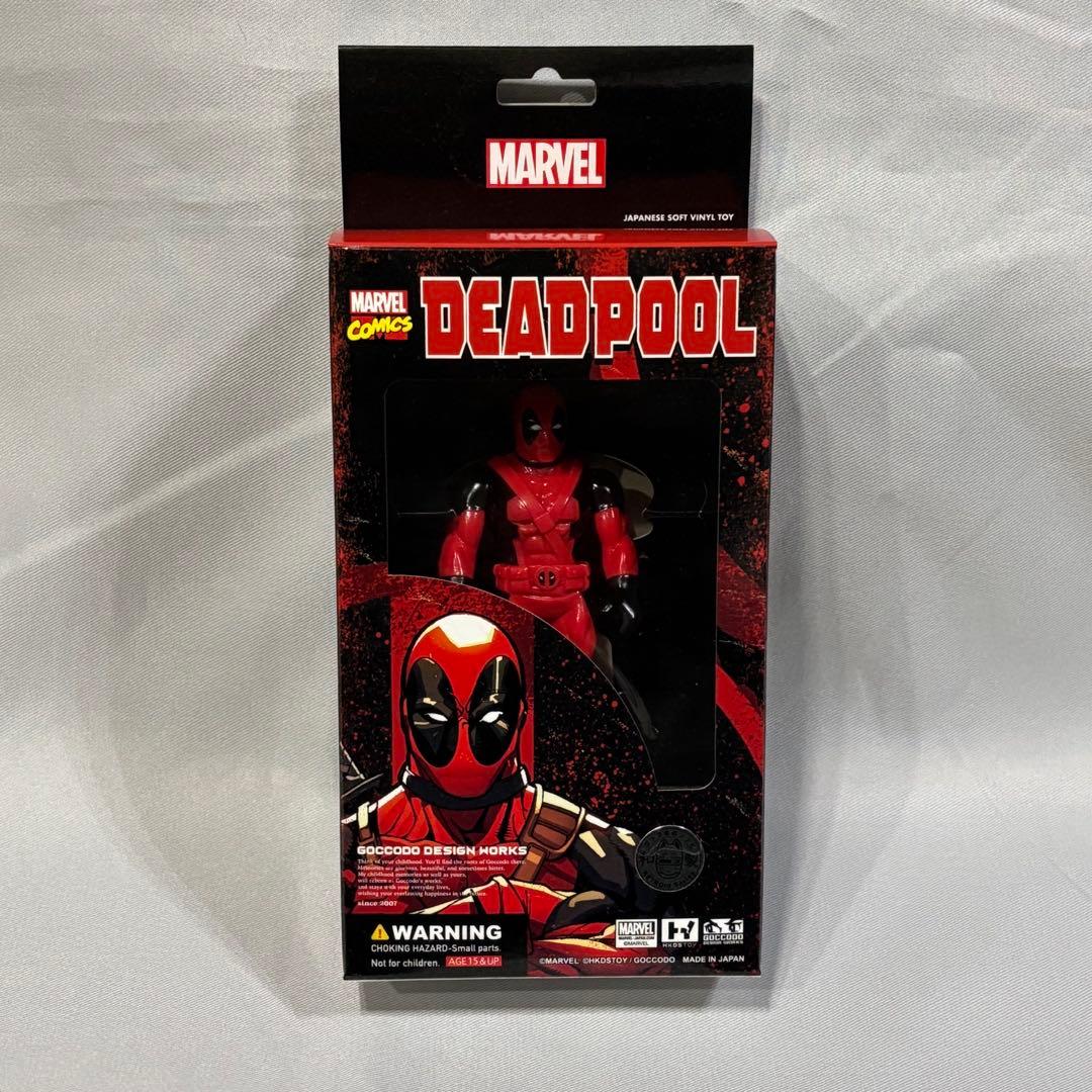新品未使用　HKDSTOY ゴッコ堂 MARVEL DEADPOOL ヒキダシトイ MARVEL ソフビシリーズ[HKDSTOY×ゴッコ堂] デッドプール