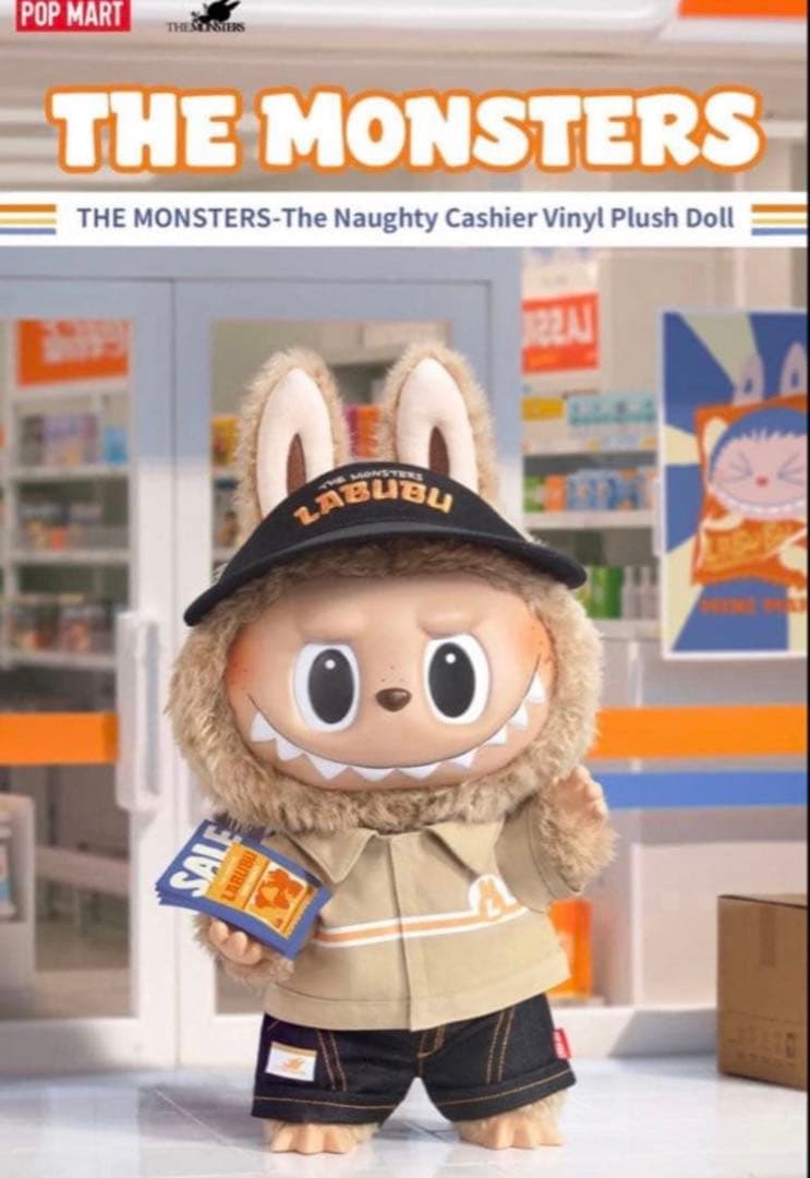 ぬいぐるみ THE MONSTER LABUBUThe Naughty Cashier