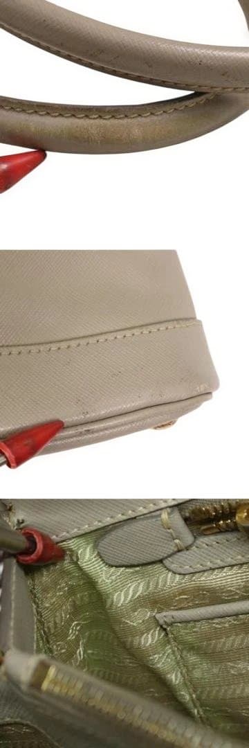 【人気】PRADA プラダ ハンドバッグ　ガレリア　サフィアーノレザー 三角ロゴ