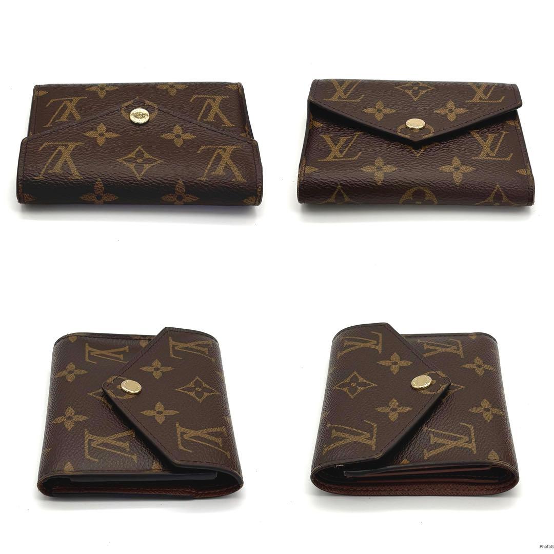 【新品同様】新型IC ルイヴィトン モノグラム ヴィクトリーヌ 三つ折り財布
