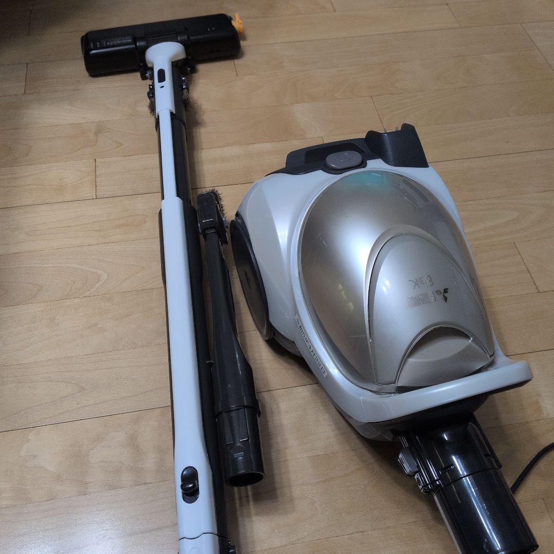 三菱 キャニスター掃除機 シルバー ノズル付き TC-FD2C-N形