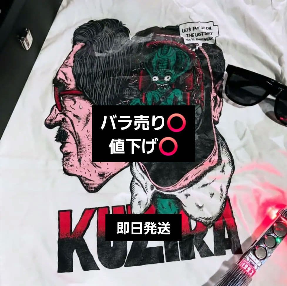 KUZIRA Tシャツ XL ホワイト ブラック - メルカリ