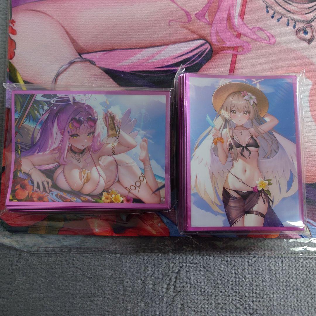 α1 ブルアカ アイス&帽子 聖園ミカ&桐藤ナギサ スリーブ&プレイマット