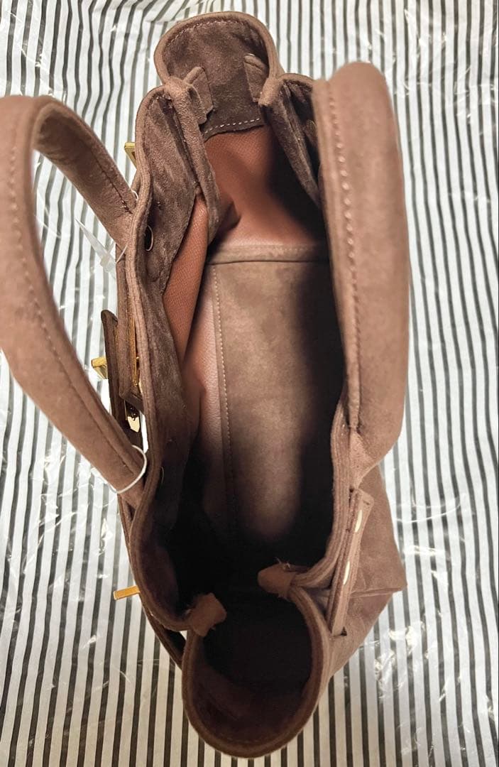 新品sita parantica SS別注 フェイクスエードトートバッグ 茶色