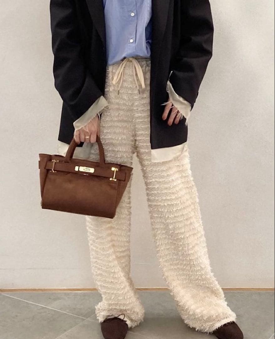 新品sita parantica SS別注 フェイクスエードトートバッグ 茶色