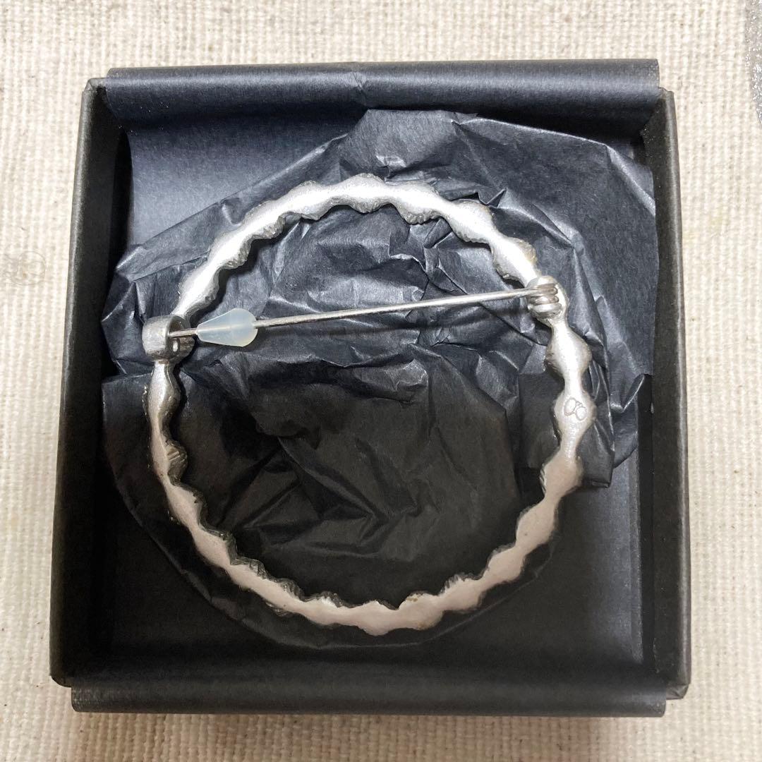 ミナペルホネンタンバリン ブローチシルバーtambourine 正規品