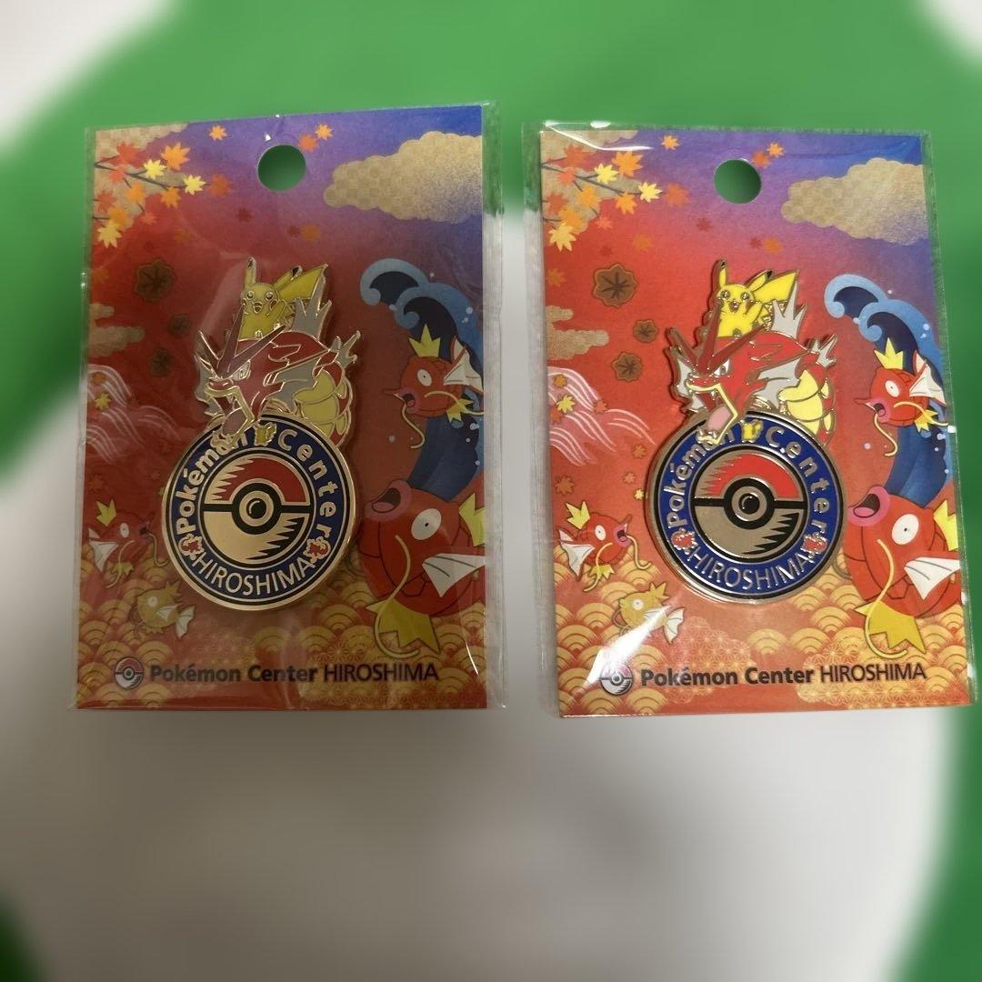広島ポケモンセンター限定ロゴピンズ2個 - メルカリ