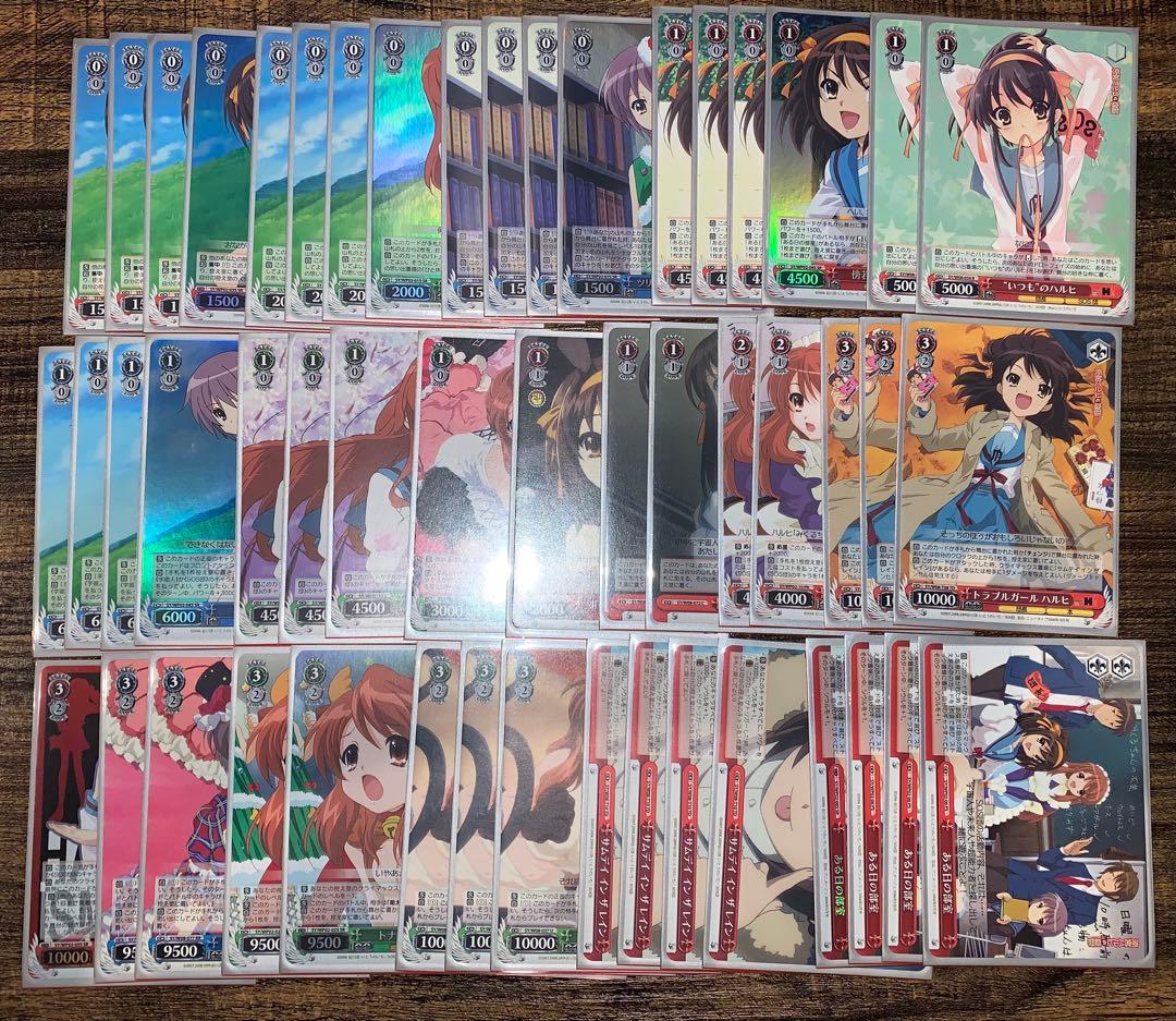 ヴァイスシュヴァルツ 涼宮ハルヒデッキ+デッキパーツ - メルカリ