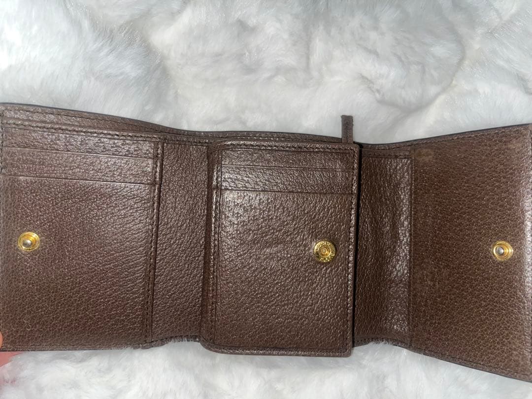 Gucci GGロゴ 二つ折り財布 ベージュ