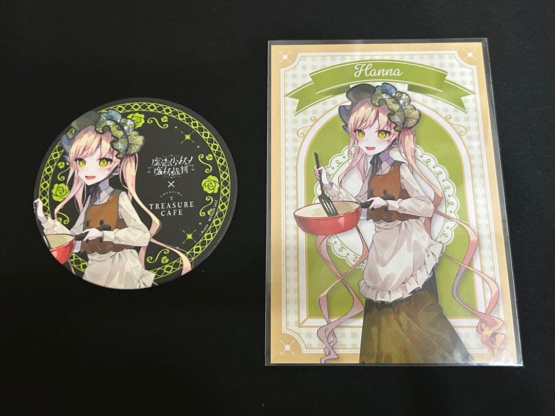 魔法少女ノ魔女裁判 江ノ島コラボカフェ コースター＋ポストカード