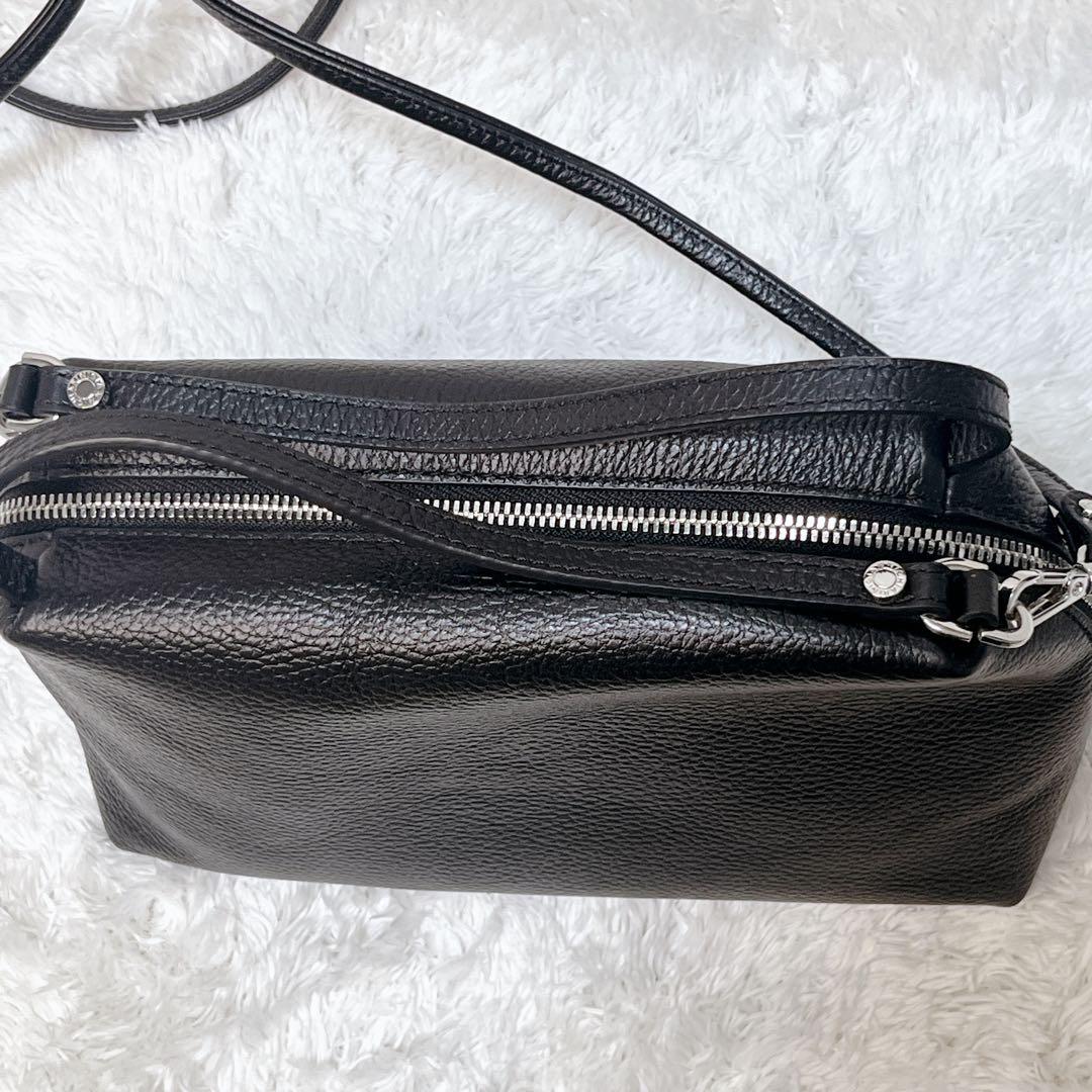 極美品✨現行✨ジャンニキャリーニ ショルダー ハンド バッグ 2way ブラック