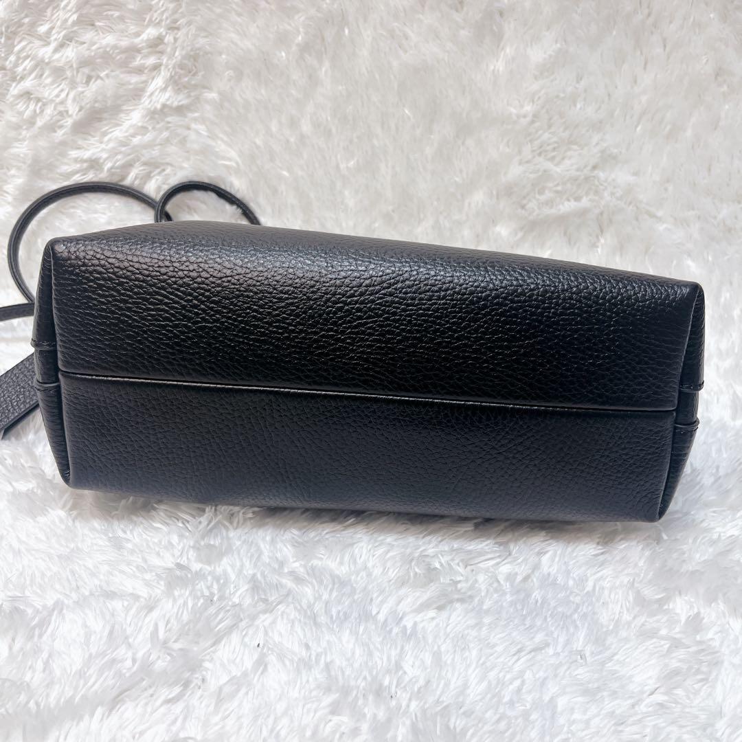 極美品✨現行✨ジャンニキャリーニ ショルダー ハンド バッグ 2way ブラック