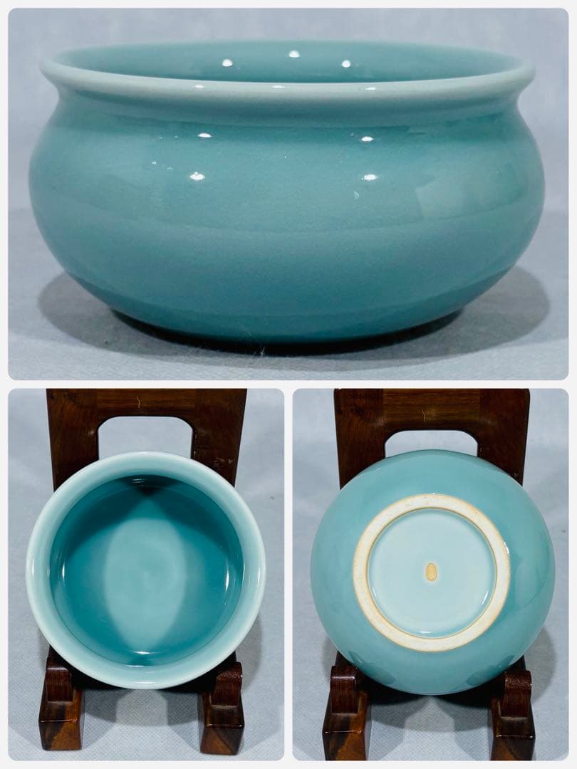 小代焼(小岱焼) 近重治太郎作 水指 美品 共箱 茶道具 替蓋付 送料込 小