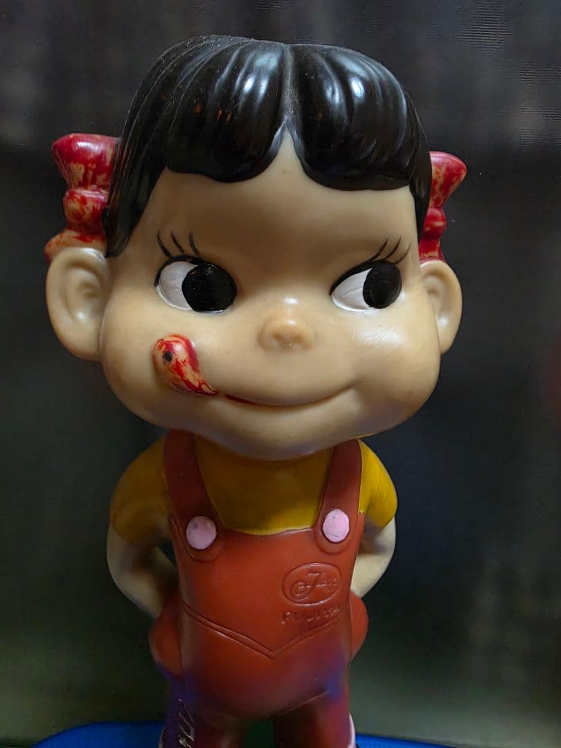 ペコちゃん ブリキ台座 首振りペコちゃん ミルキー キャラクター