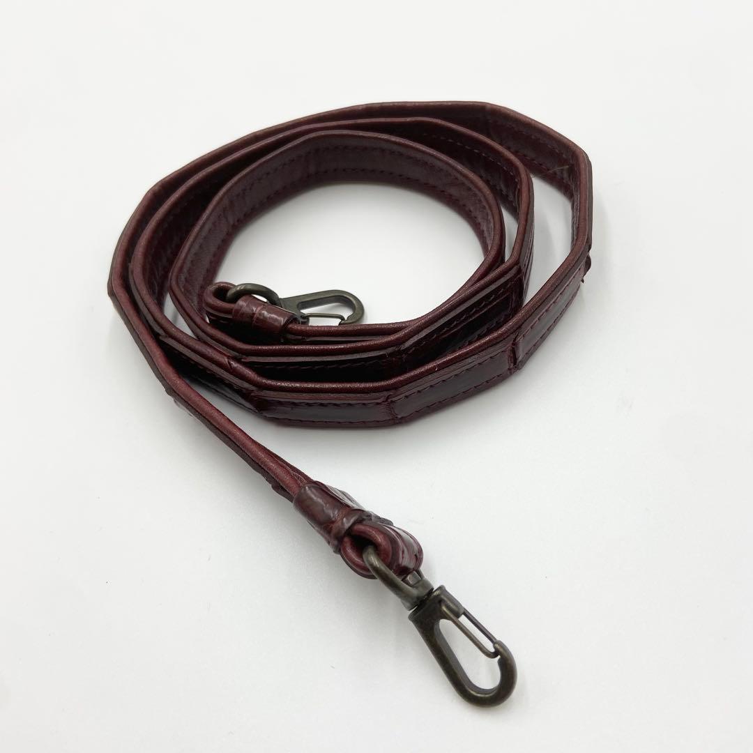 極美品　IBIZA イビサ　2way クロコダイル　マット　レザー　ブラウン