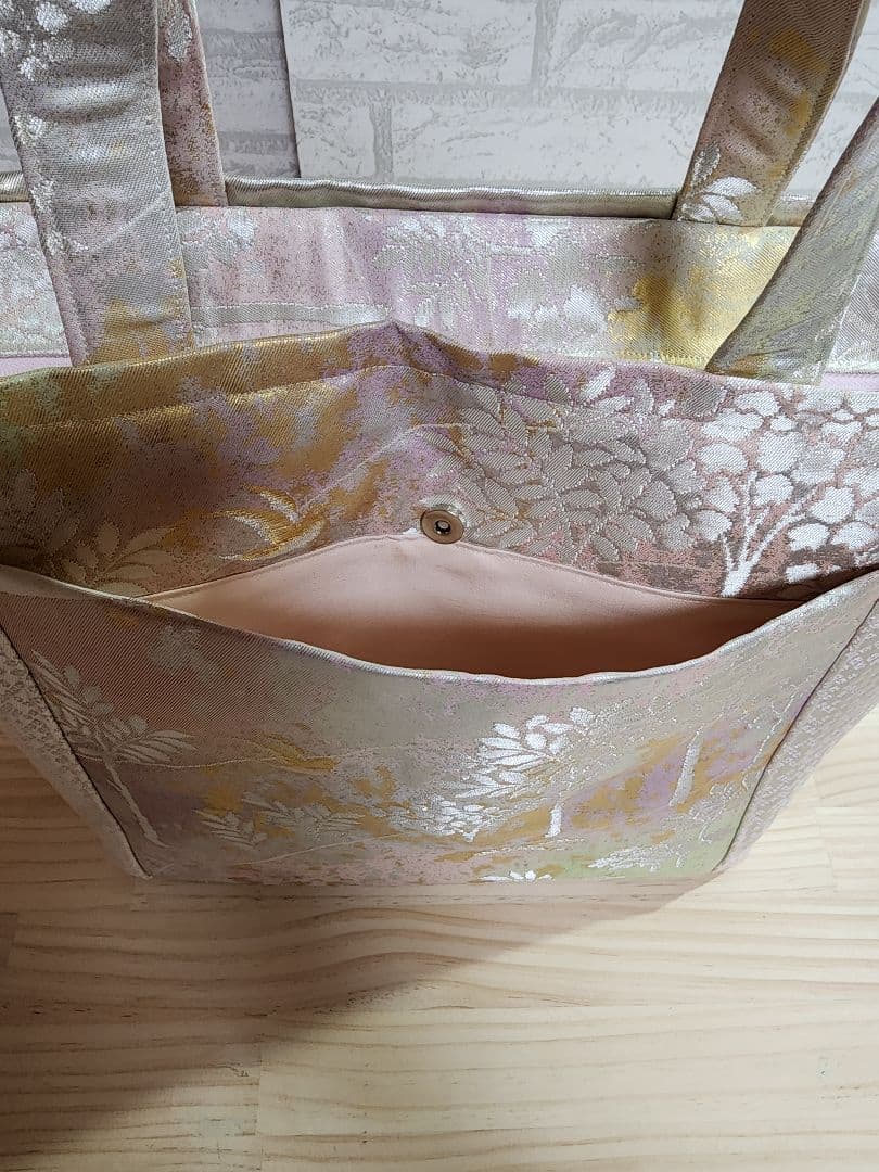 ❤プリン❤ ハンドメイド バッグ ポーチ オレンジ 和装用バッグ