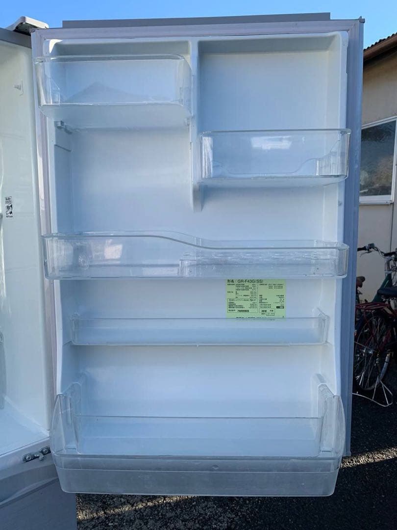 送料設置無料　TOSHIBA ノンフロン冷蔵庫　GR-F43G