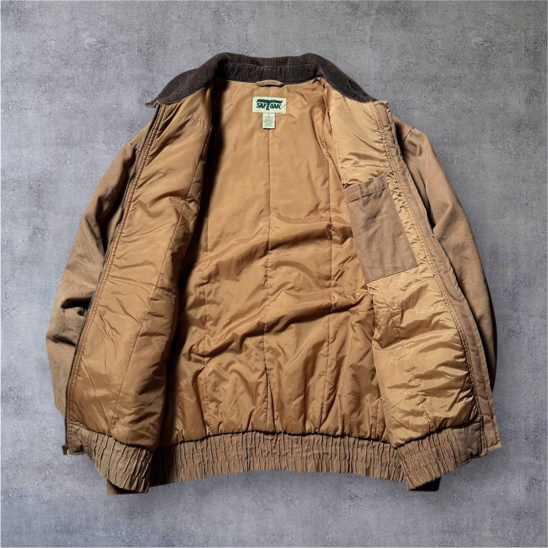 kan2186古着SAFTBAKダック地デトロイトジャケットソリッド中綿
