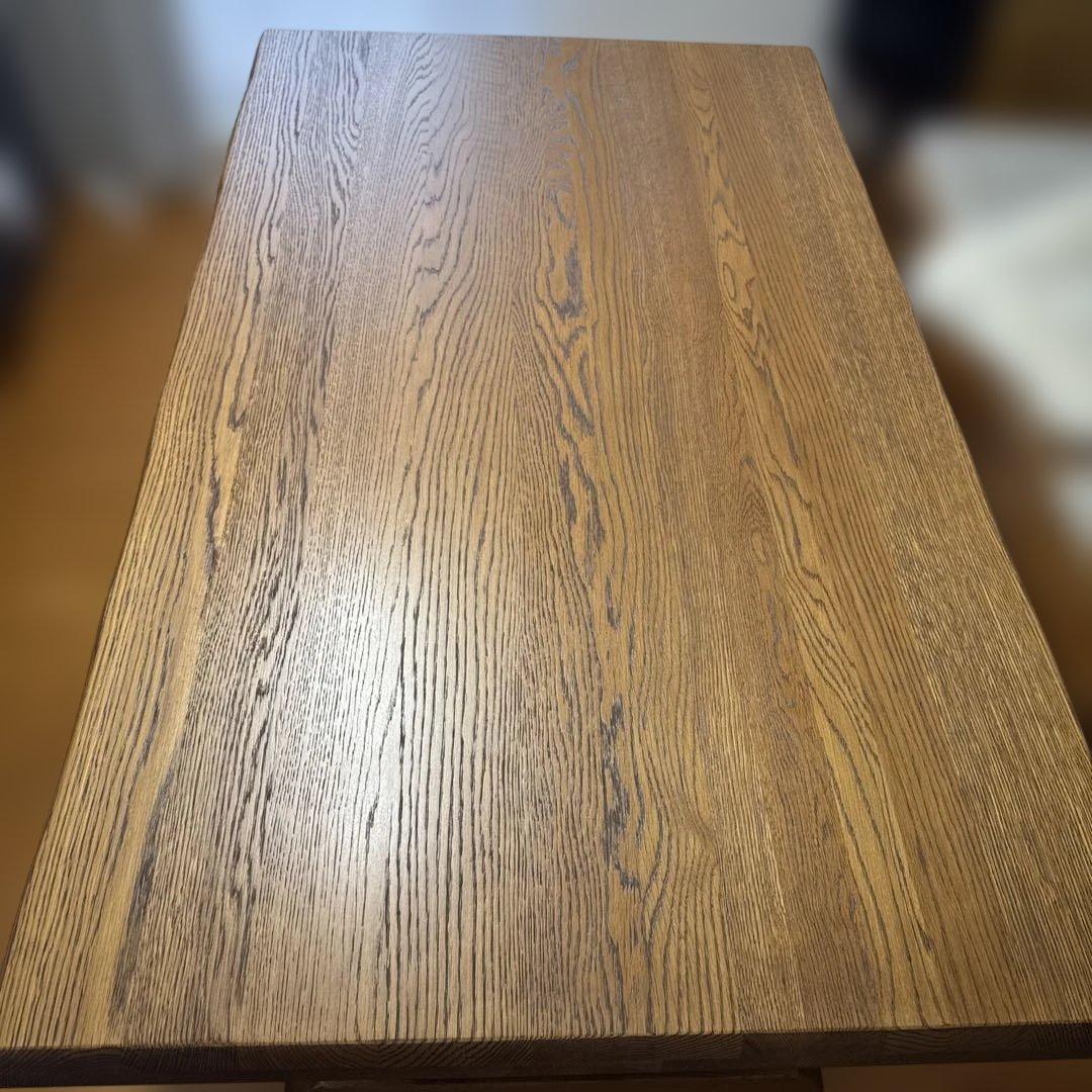ダイニングテーブル　オーク無垢　一枚板