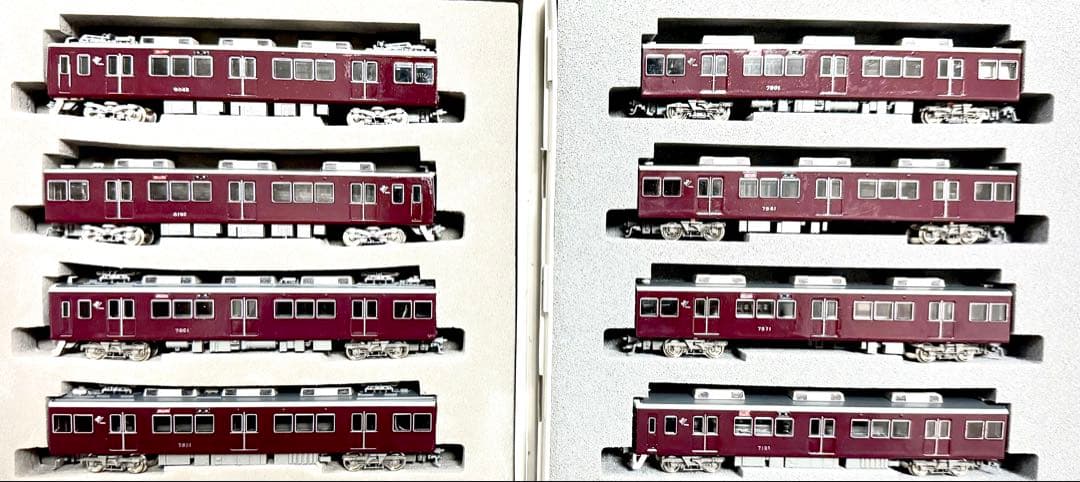 阪急神戸線8000系8042f+7000系7001f 8両(室内灯設置済)の通販はau PAY