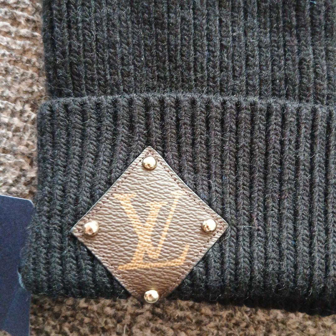 非売品ノベルティ商品　 ブラックニット帽ロゴ入り